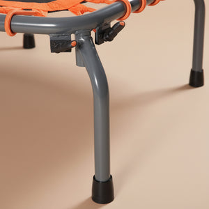 50 Inch Fold Fitness Trampoline with Adjustable Handrail, Elastic Rope and Mobile Phone Holder
