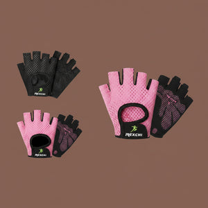 Summer Women Men Silicone Non-Slip Sweat-Proof Breathable Fitness Sports Outdoor Bike Half-Finger Gloves Gym Power Bicycle Glove