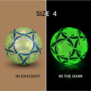 Luminate Soccer Practice Football Glowing Training Ball