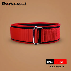 Self-Locking Buckle Weightlifting Belt Fitness Adjustable Nylon Gym Workout Belts Deadlifting Squatting Lifting Back Support