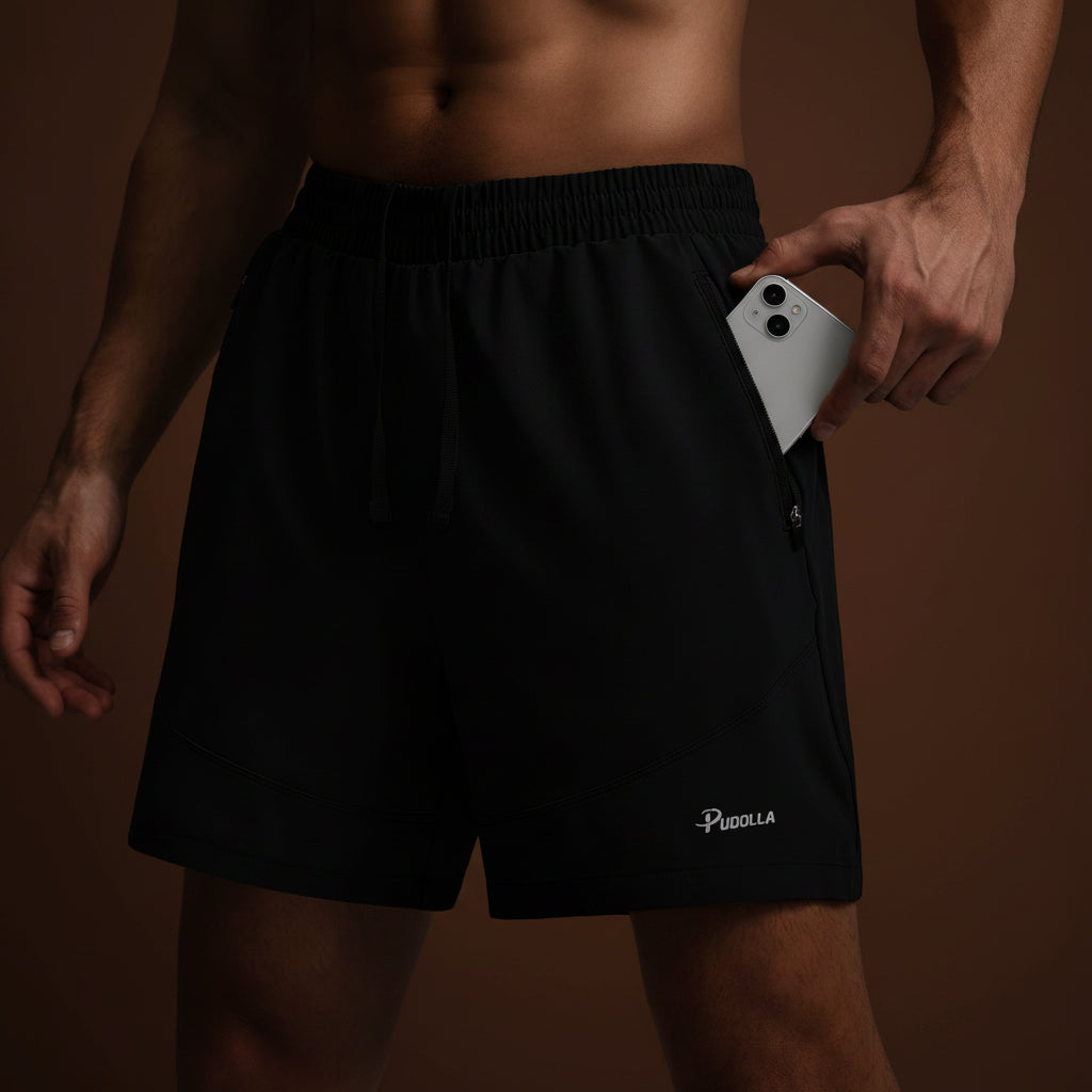 Men'S Workout Running Shorts 5"/7"/9" Lightweight Gym Athletic Shorts for Men with Zipper Pockets