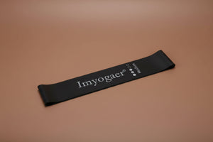 Resistance bands for yoga, stretch and pull-ups - complete product view black in colour