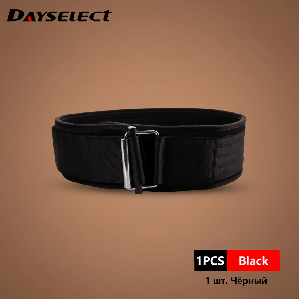 Self-Locking Buckle Weightlifting Belt Fitness Adjustable Nylon Gym Workout Belts Deadlifting Squatting Lifting Back Support