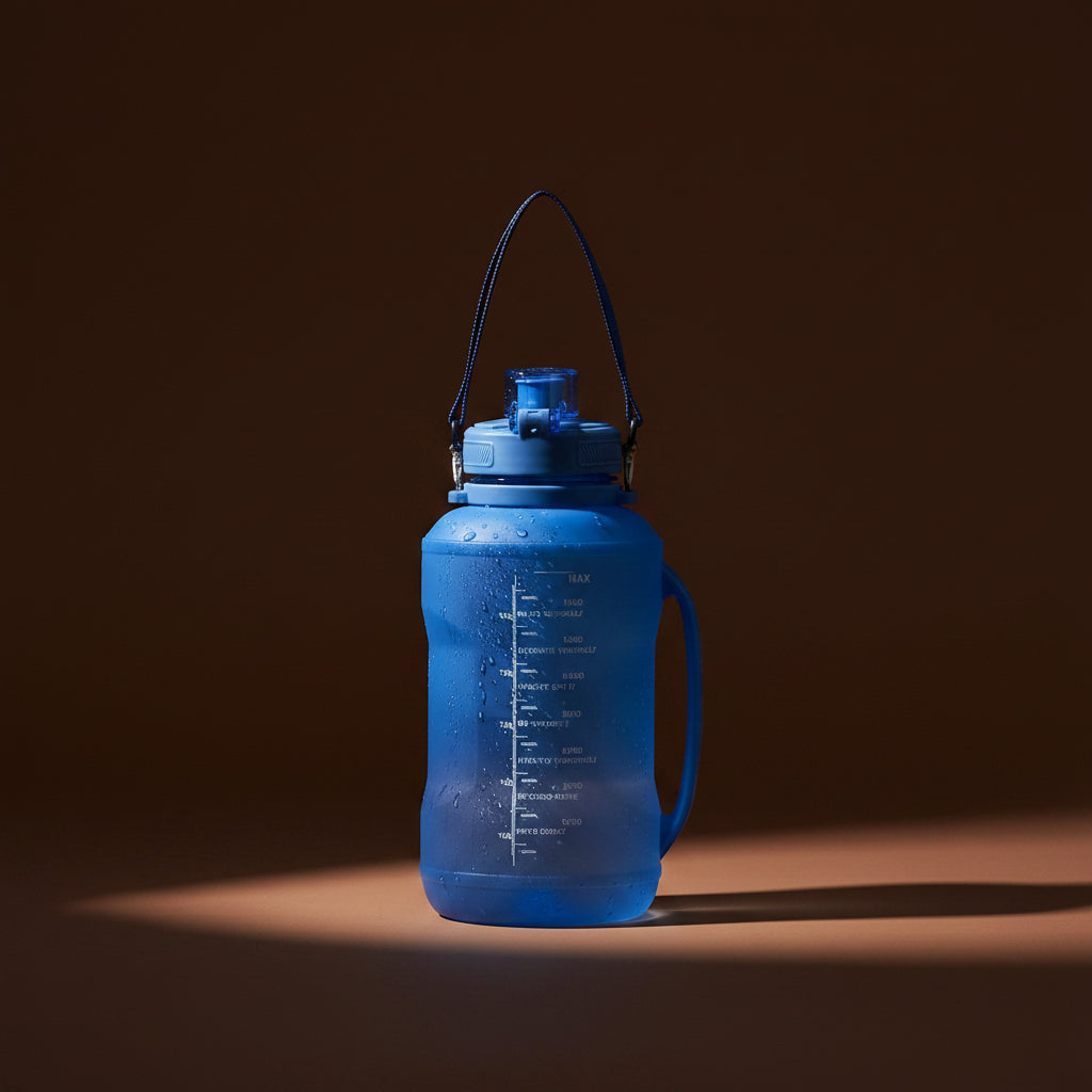 2L/64Oz Silicone Water Bottles Collapsible Travel Water Bottle Roll up Foldable Water Bottles with Straws Travel Camping Hiking