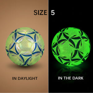 Luminate Soccer Practice Football Glowing Training Ball
