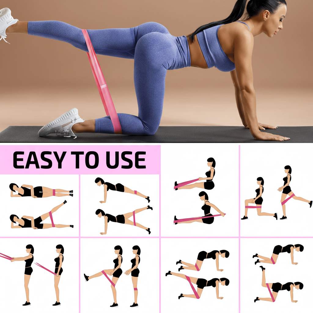 XGear butt and hip resistance bands for women - band detail