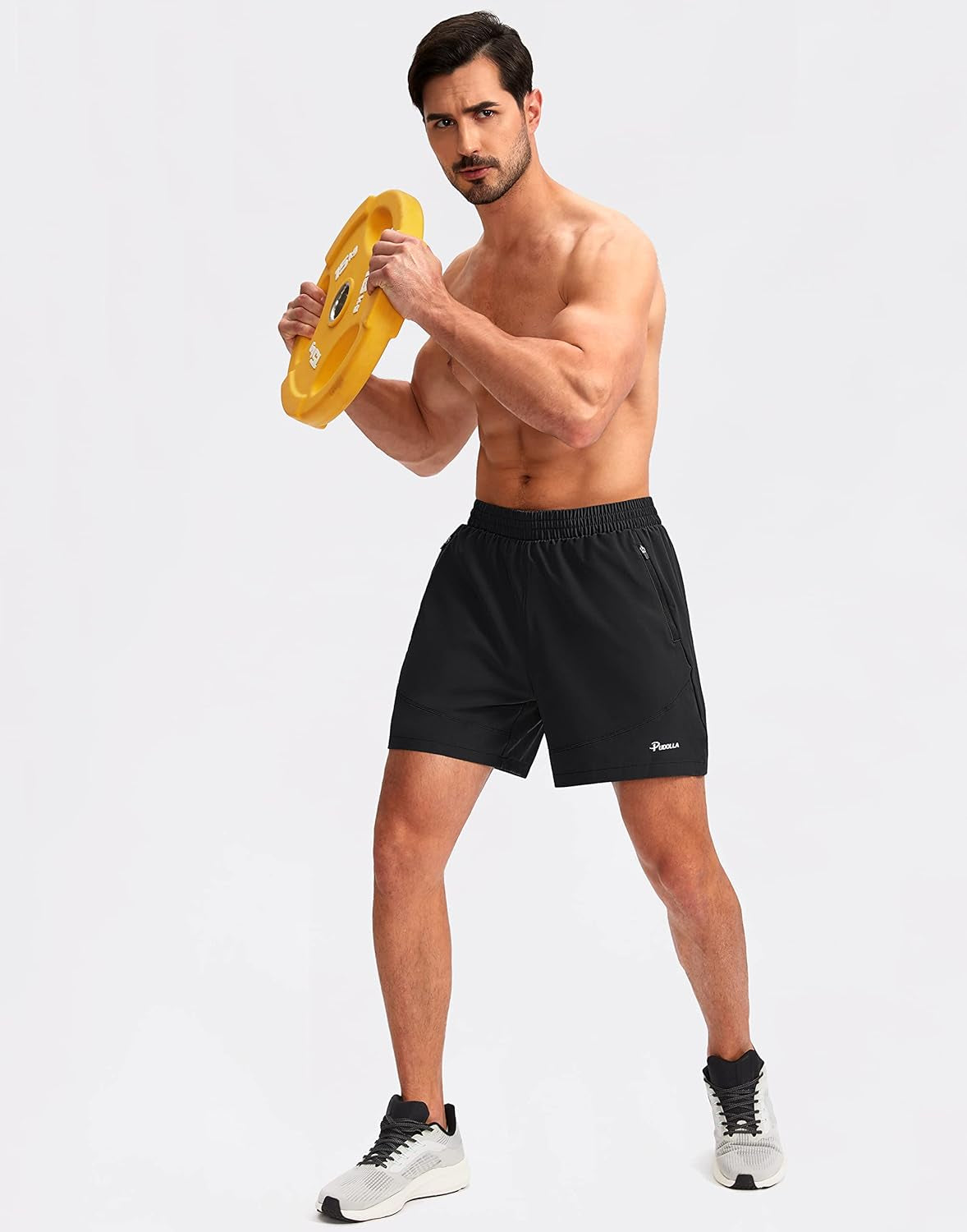 Men'S Workout Running Shorts 5"/7"/9" Lightweight Gym Athletic Shorts for Men with Zipper Pockets