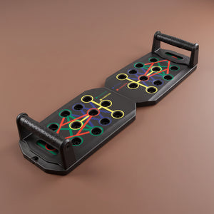 Portable Foldable Push-Up Board Set with Handles Multifunctional Fitness Equipment for Chest Abdomen Arms Back Training