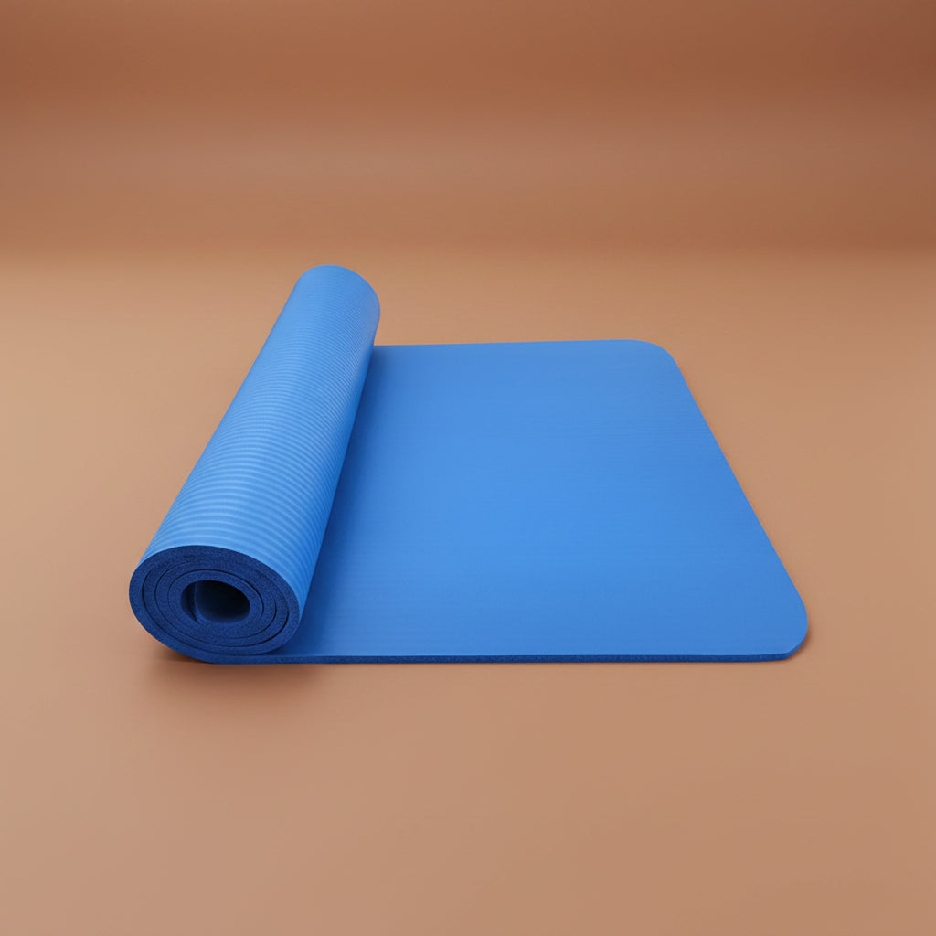 Non-slip yoga and fitness mat - texture and grip detail
