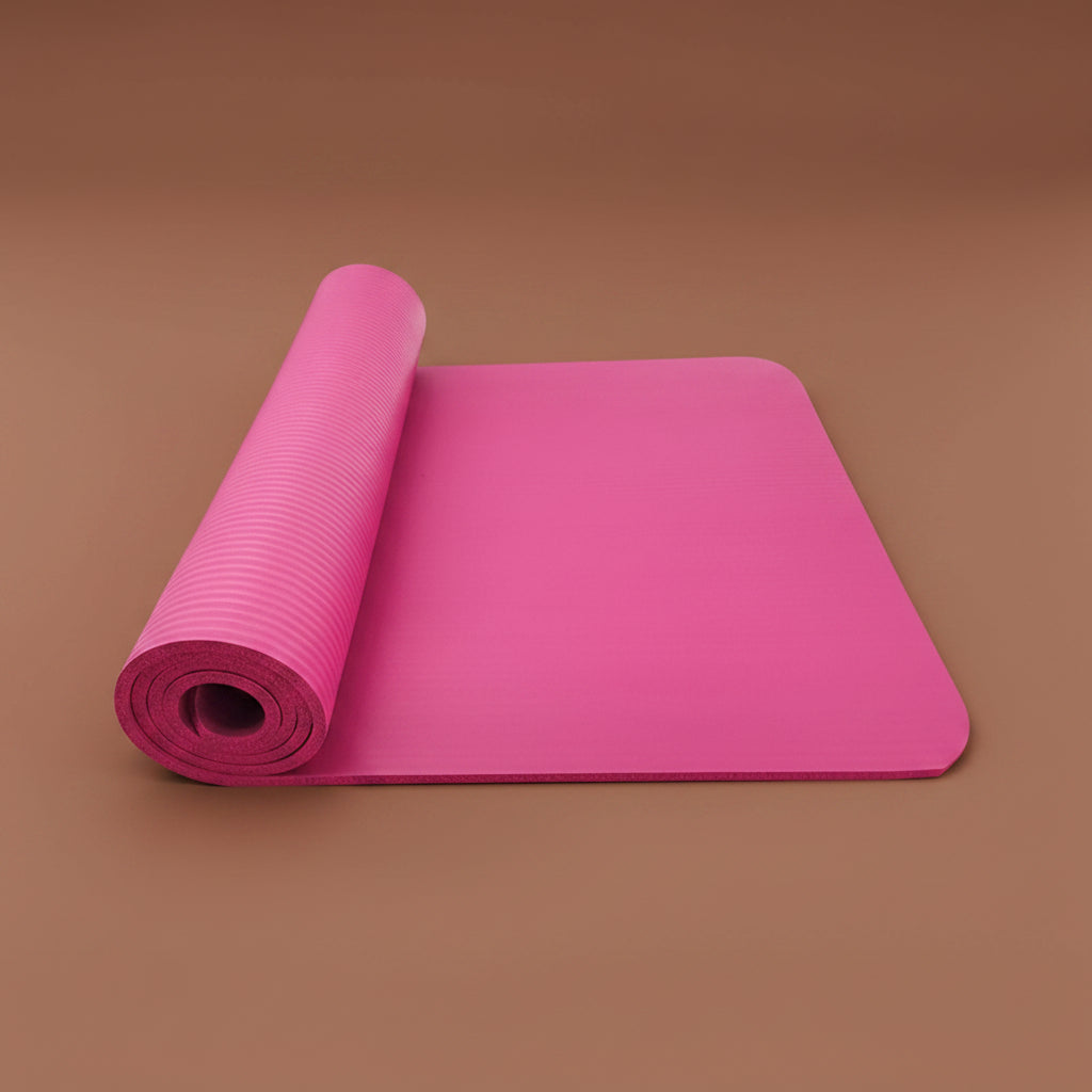 Non-slip fitness mat for yoga and exercise - side view