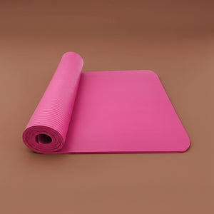 Non-slip fitness mat for yoga and exercise - side view